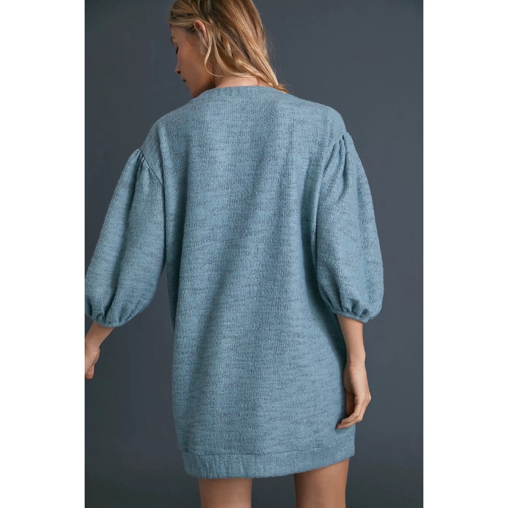 Anthropologie Saturday Sunday Lyla Cozy Tunic Dress in Seafoam/Mint Small Petite - Picture 7 of 16